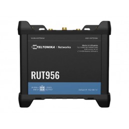 Industrial Router | RUT956 | 802.11n | 10/100 Mbit/s | Ethernet LAN (RJ-45) ports 4 | Mesh Support No | MU-MiMO No | 2G/3G/4G | 