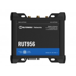 Industrial Router | RUT956 | 802.11n | 10/100 Mbit/s | Ethernet LAN (RJ-45) ports 4 | Mesh Support No | MU-MiMO No | 2G/3G/4G | 