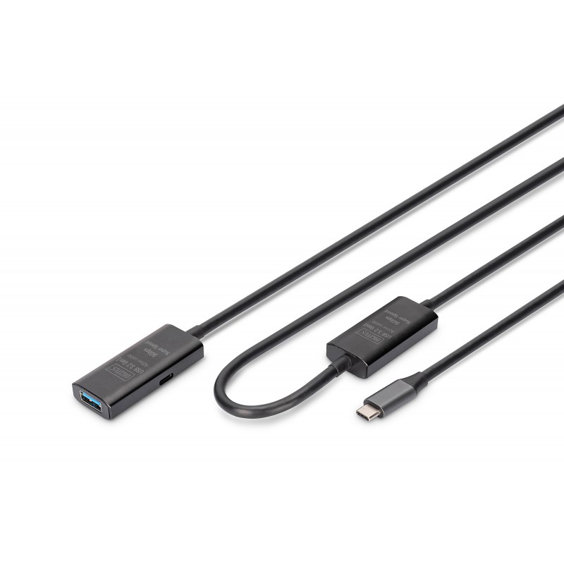 Digitus | Active USB 3.2 Gen1 5G extension cable | DA-73111 | USB-C to USB-A