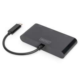 Digitus USB-C 3in1 Triple Monitor Adapter (HDMI, DP, VGA) | USB-C Graphics Adapter