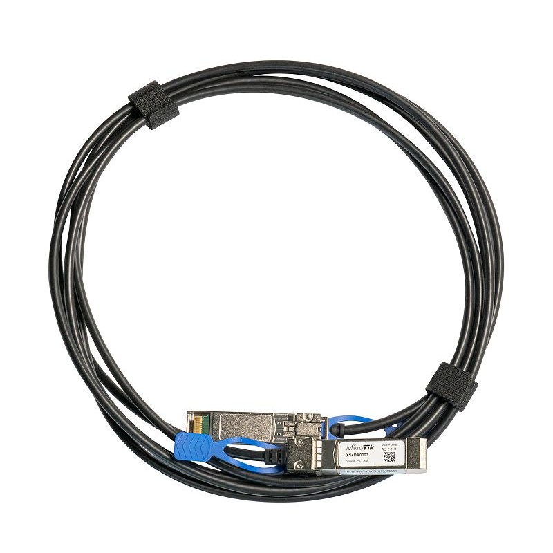 MikroTik | 25GBase Direct Attach Cable | XS+DA0003 | SFP/SFP+/SFP28 | Maximum transfer distance 3 m | Supports SFP 1G/SFP+ 10G/2