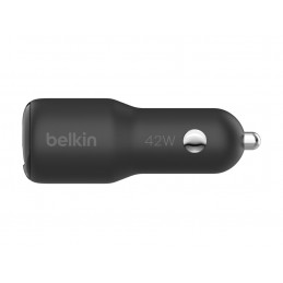 Belkin | BOOST CHARGE 42w-30w USB-C PD PPS + 12w USB-A Car Charger, | CCB005btBK