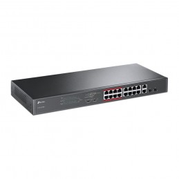 TP-LINK | Switch | TL-SL1218MP | Unmanaged | Rackmountable | 10/100 Mbps (RJ-45) ports quantity 16 | Gigabit Ethernet (copper) p