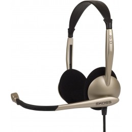 Koss | Headphones | CS100USB | Wired | On-Ear | Microphone | Noise canceling | Gold