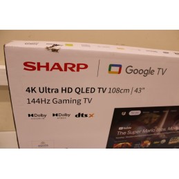 Sharp | 43GR8265E | 43" | Smart TV | Google TV | 4K Ultra HD | DAMAGED PACKAGING