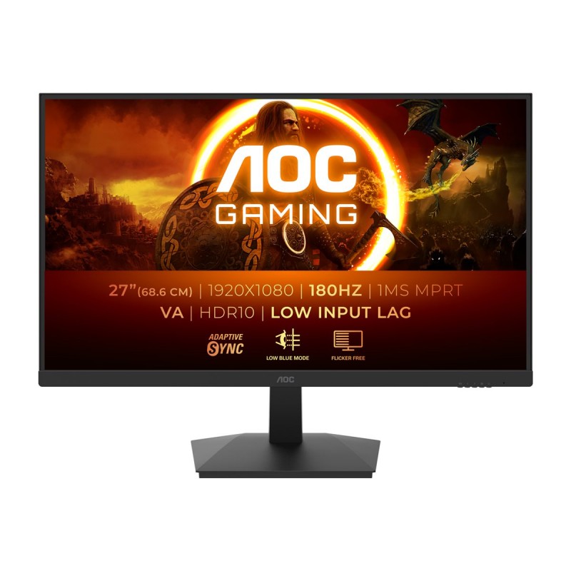 AOC 27G15N2 | 27 " | VA | FHD | 16:9 | 180 Hz | 1 ms | 1920 x 1080 pixels | 300 cd/m | HDMI ports quantity 1 | Warranty 36 month