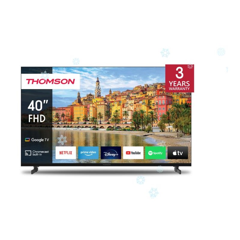 TV Set|THOMSON|40"|Smart/FHD|1920x1080|Wireless LAN|Bluetooth|Google TV|Black|40FG2S14