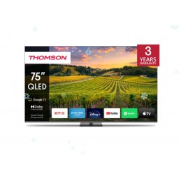 TV Set|THOMSON|75"|4K/Smart|QLED|3840x2160|Bluetooth|Google TV|75QG5C14