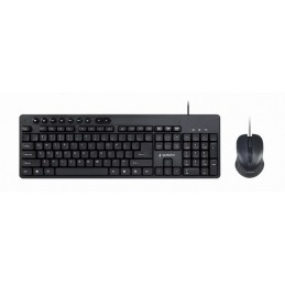 Gembird | Multimedia desktop set | KBS-UM-04 | Keyboard and Mouse Set | Wired | Mouse included | US | Black