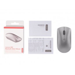 Lenovo | Silent Mouse | 600 | Optical Mouse | Dual-host Bluetooth 5.0 | Iron Grey | 1 year(s)