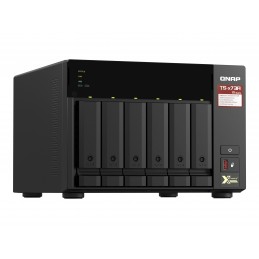 QNAP | 6-Bay QTS and QuTS hero NAS | TS-673A-8G | Up to 6 HDD/SSD Hot-Swap | AMD Ryzen | Ryzen V1500B Quad-Core | Processor freq