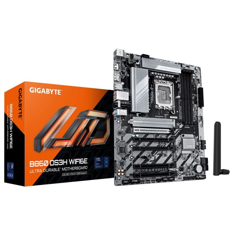 Mainboard|GIGABYTE|Intel B860 Express|LGA1851|ATX|Memory DDR5|5xPCI-Express 16x|2xM.2|1xHDMI|1xDisplayPort|1xAudio-In|1xAudio-Ou