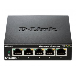 D-Link | Ethernet Switch | DGS-105/E | Unmanaged | Desktop | Gigabit Ethernet (copper) ports quantity 5 | 60 month(s)