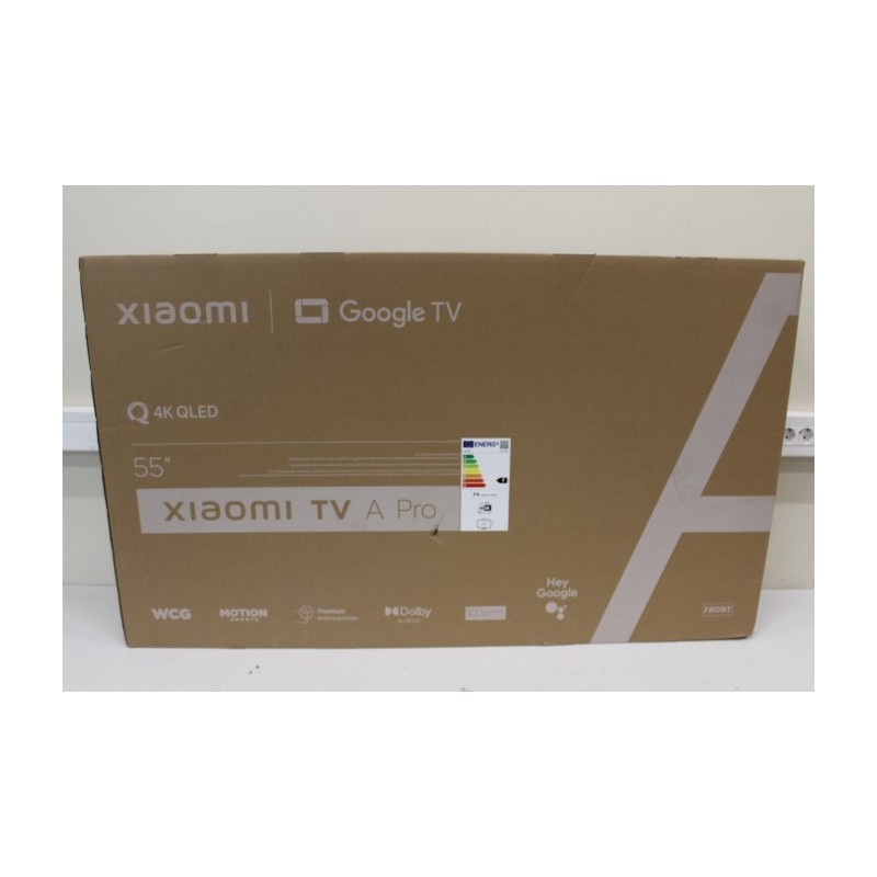 Xiaomi | QLED TV A Pro 2025 | 55'' | Smart TV | Google TV | 4K UHD | Black | DAMAGED PACKAGING