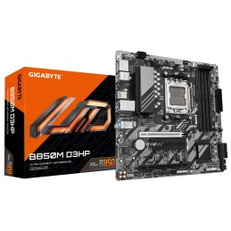 Gigabyte B850M D3HP | Processor family AMD | Processor socket AM5 | DDR5 | Supported hard disk drive interfaces M.2, SATA | Numb