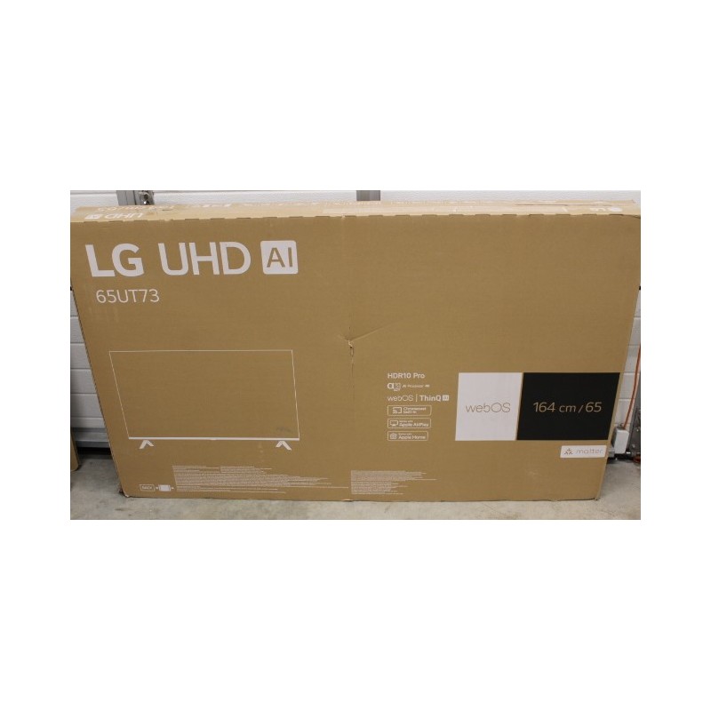 LG | 65UT73003LA | 65 | Smart TV | webOS24 | UHD | Black | DAMAGED PACKAGING