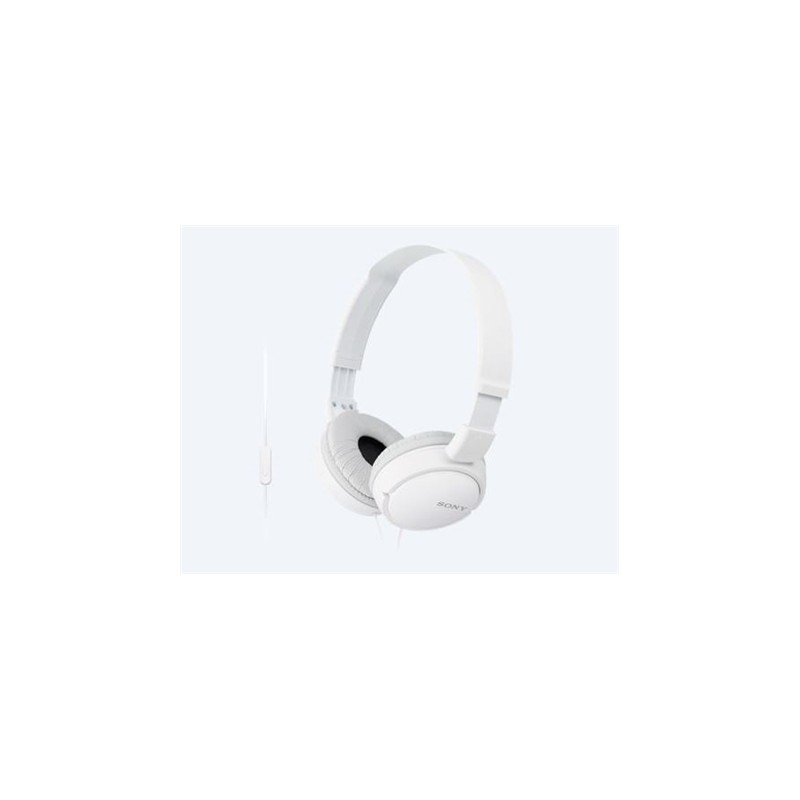 Sony | MDR-ZX110APW.CE7 | Wired | On-Ear | Microphone | White