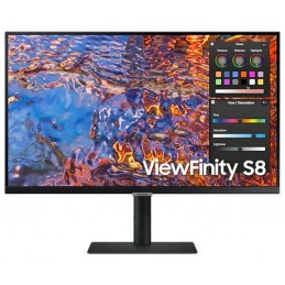 LCD Monitor|SAMSUNG|ViewFinity S8|27"|Business/4K|Panel IPS|3840x2160|16:9|60Hz|5 ms|Swivel|Pivot|Height adjustable|Tilt|Colour 