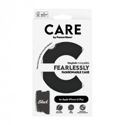 CARE by PanzerGlass Case Fashion | Back protection | Apple | iPhone 16 Plus | Recycled plastic | Black | MagSafe