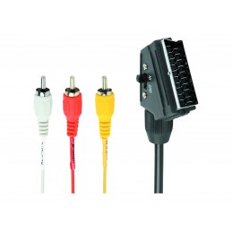 Cablexpert | SCART/3 x RCA | SCART (21-pin) | 3 x RCA