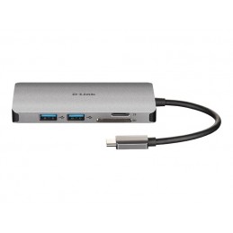 D-Link | 8-in-1 USB-C Hub with HDMI/Ethernet/Card Reader/Power Delivery | DUB-M810 | USB hub | USB Type-C