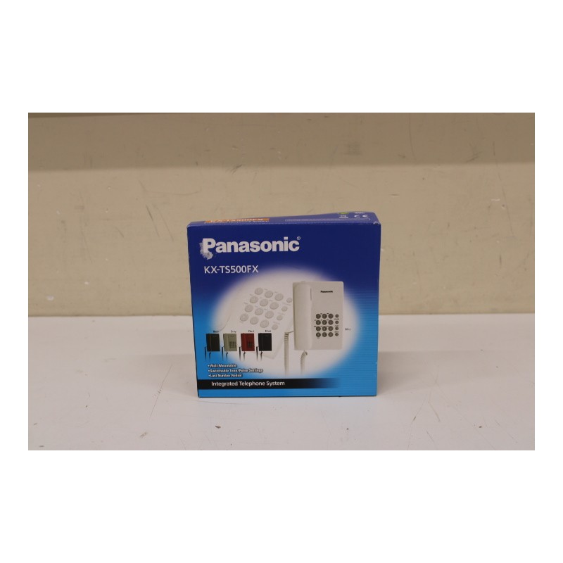 SALE OUT. Panasonic KX-TS500FXW Corded phone, White - DAMAGED PACKAGING | Panasonic | Corded | KX-TS500FX | White | 150 x 200 x 