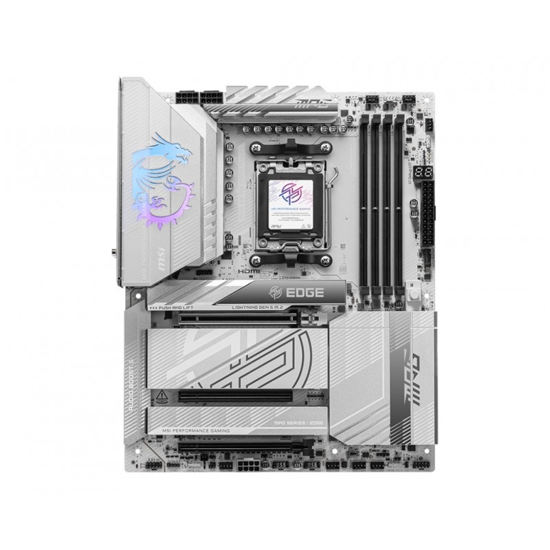 MSI MPG X870E EDGE TI WIFI | Processor family AMD | Processor socket AM5 | DDR5 | Supported hard disk drive interfaces SATA, M.2