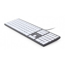 KEYBOARD MULTIMEDIA USB ENG/CHOCOL. KB-MCH-02-BKW GEMBIRD