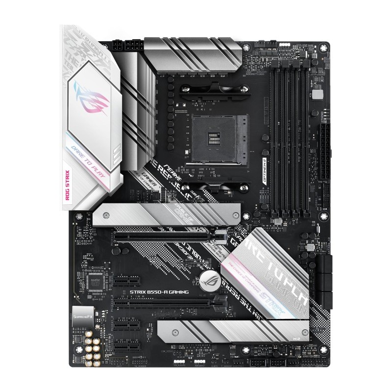 Asus | ROG STRIX B550-A GAMING | Processor family AMD | Processor socket AM4 | DDR4 DIMM | Memory slots 4 | Supported hard disk 