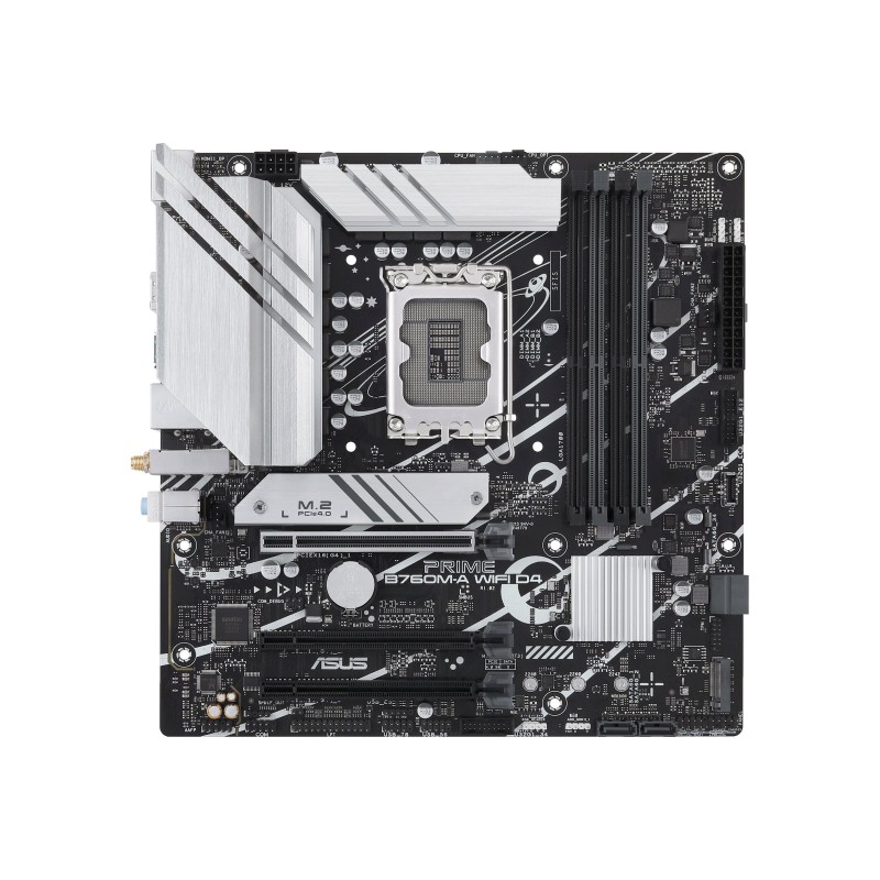 Asus | PRIME B760M-A WIFI D4 | Processor family Intel | Processor socket LGA1700 | DDR4 DIMM | Supported hard disk drive interfa