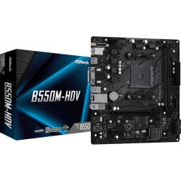 ASRock | B550M-HDV | Processor family AMD | Processor socket AMD AM4 | AMD AM4 | Memory slots 2 | Supported hard disk drive inte