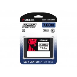 Kingston DC600M | 7680 GB | SSD form factor 2.5" | Solid-state drive interface SATA Rev. 3.0 | Read speed 560 MB/s | Write speed