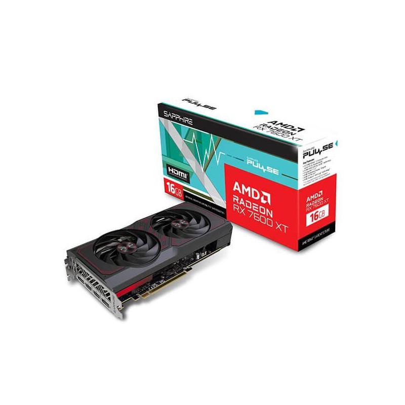 Graphics Card|SAPPHIRE|AMD Radeon RX 7600 XT|16 GB|GDDR6|128 bit|PCIE 4.0 8x|Dual Slot Fansink|2xHDMI|2xDisplayPort|11339-04-20G