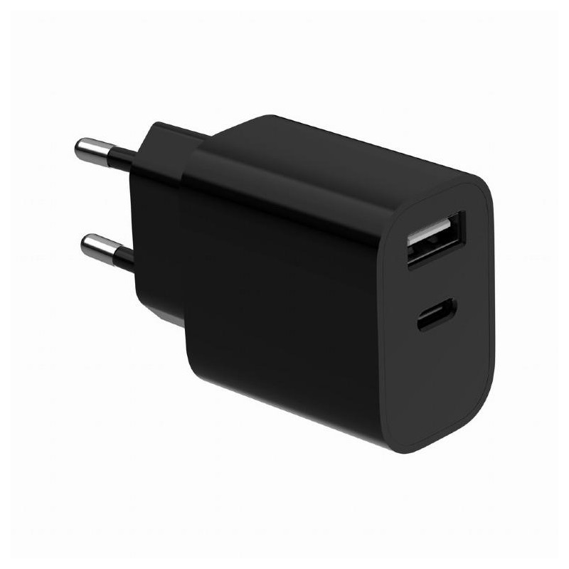 CHARGER USB UNIVERSAL BLACK/2P TA-UC-2AC12-01-BK GEMBIRD