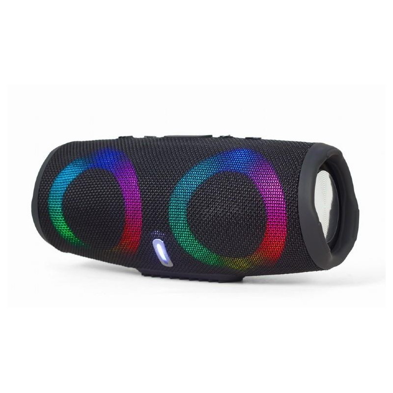 Portable Speaker|GEMBIRD|Black|Portable/Wireless|1xAudio-In|1xUSB 2.0|1xMicroSD Card Slot|Bluetooth|SPK-BT-LED-02