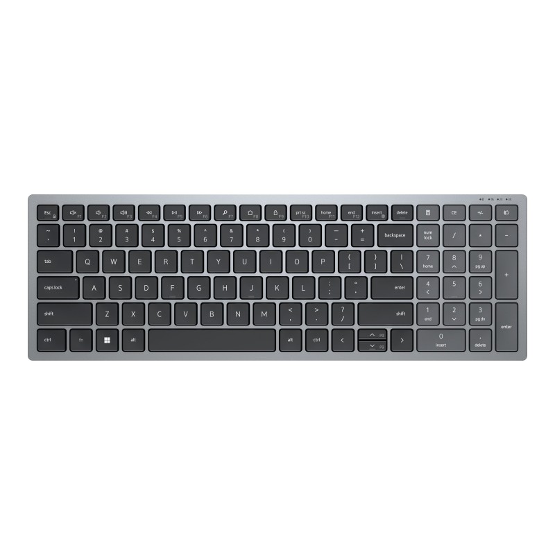 Dell | Keyboard | KB740 | Keyboard | Wireless | US | Titan Gray | 2.4 GHz, Bluetooth 5.0 | 506 g