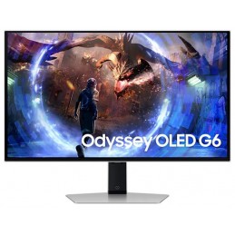 Monitor|SAMSUNG|27"|Gaming|Panel OLED|2560x1440|16:9|0.03 ms|Swivel|Pivot|Height adjustable|Tilt|Colour Silver|LS27DG602SUXEN