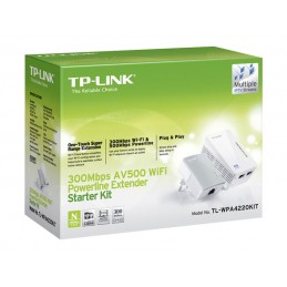 TP-LINK | Powerline Adapters Kit | TL-WPA4220 KIT | 10/100 Mbit/s | Ethernet LAN (RJ-45) ports 2 | 802.11n | 2.4GHz | Wi-Fi data