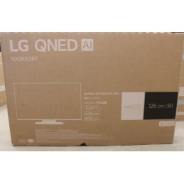 LG | QNED TV | 50QNED87T3B | 50 | Smart TV | webOS 24 | 4K UHD | Black | DAMAGED PACKAGING