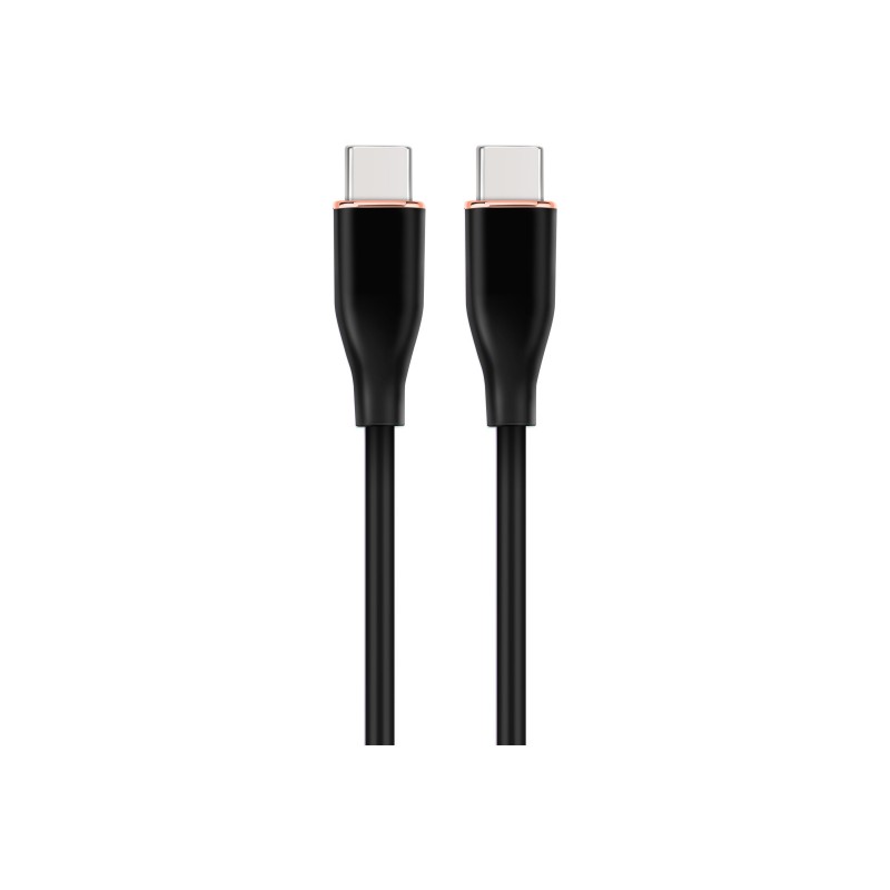 Cablexpert Premium Silicon Type-C Power Delivery (PD) Charging and Data Cable, 1.5 m | CC-USB2S-CMCM-1.5M-BK