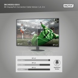 Digitus Connection Cable | DB-340201-020-S | DisplayPort to DisplayPort