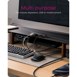 Raidsonic | 4-Port USB 3.2 Gen 2 Hub with Power Delivery | IB-HUB1437-CPD