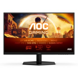 AOC 27G42E | 27 " | IPS | FHD | 16:9 | 180 Hz | 1 ms | 1920 x 1080 pixels | 300 cd/m | HDMI ports quantity 1 | Black