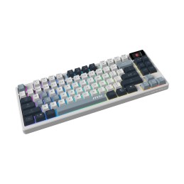 MSI FORGE GK600 TKL WIRELESS SKY | Gaming Keyboard | Wireless | US | Bluetooth | 2.4 GHz, Bluetooth, USB 2.0 | Mechanical Linear