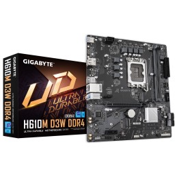 Gigabyte H610M D3W DDR4 | Processor family Intel | Processor socket LGA1700 | DDR4 | Supported hard disk drive interfaces M.2, S