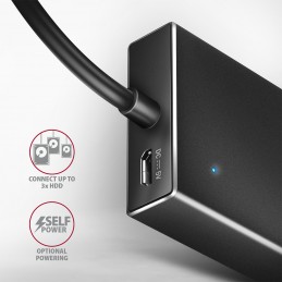 AXAGON SuperSpeed USB-A FLAT Hub | HUE-F7A