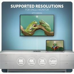 AXAGON 8K USB-C 5Gbps 5in1 8K Hub | HMC-5H