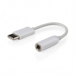 Cablexpert USB type-C plug to stereo 3.5 mm audio adapter cable, White | A-CM-3.5F-01