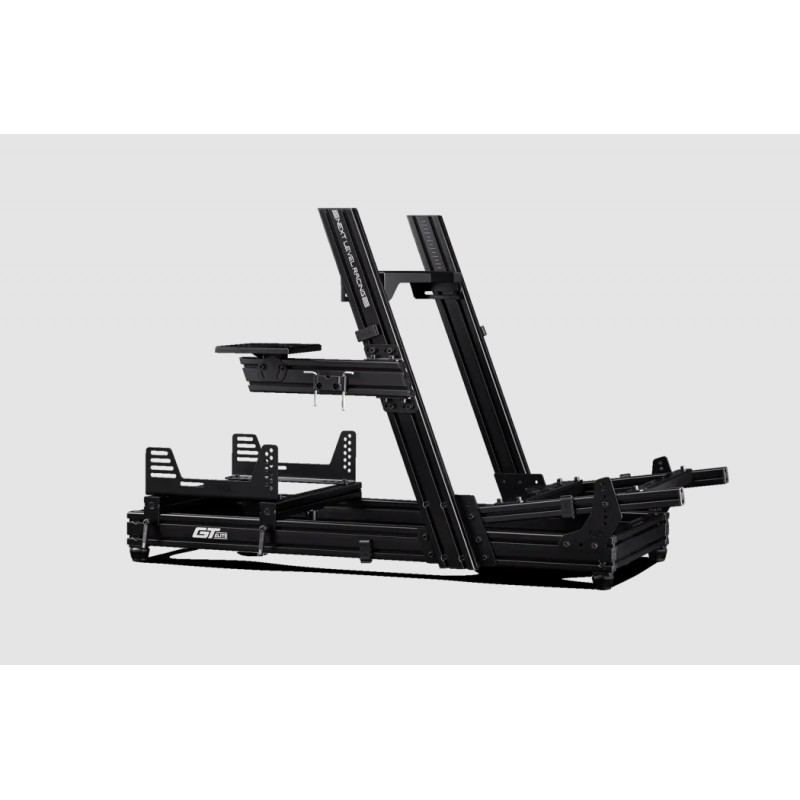 Next Level Racing | Aluminum Carbon Steel | Racing Simulator Cockpit | GTElite Wheel Plate Edition | Black