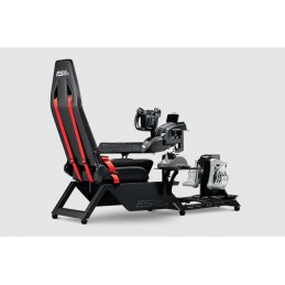 Next Level Racing | Flight Simulator Cockpit | Black and Red